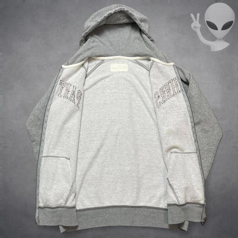 Vintage Colosseum Men's Small Pitt Panthers Heather Gray Arch Full Zip Hoodie - Picture 4 of 8
